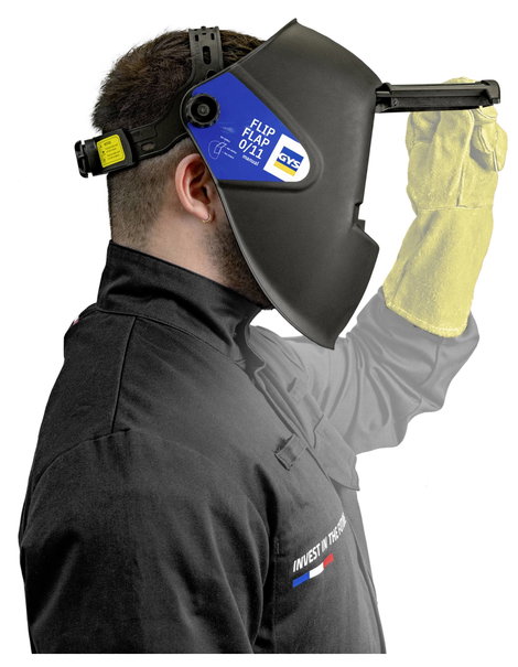 Toolit FLIP-FLAP 042513 Hegesztő védőpajzs EN 166, EN 168, EN 175 Fekete 9. kép