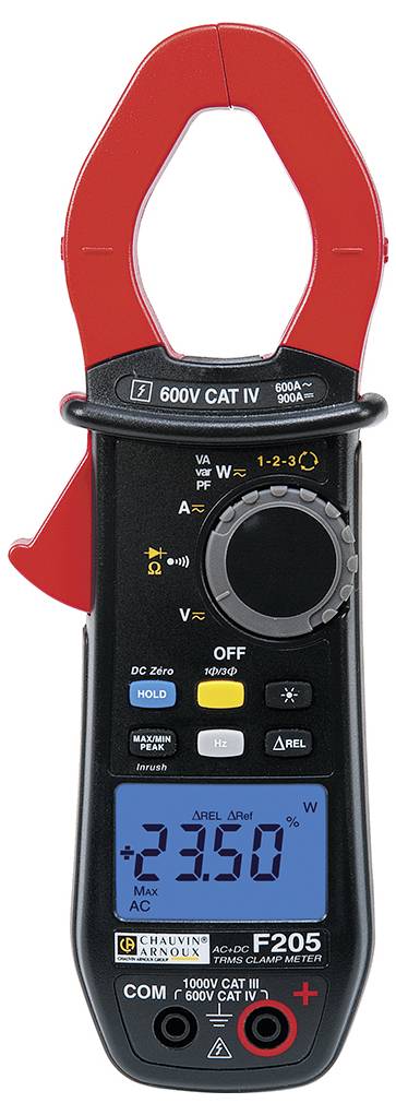 Chauvin Arnoux F205 Lakatfogó digitális CAT III 1000 V, CAT IV 600 V Kijelző (digitek): 6000 4. kép