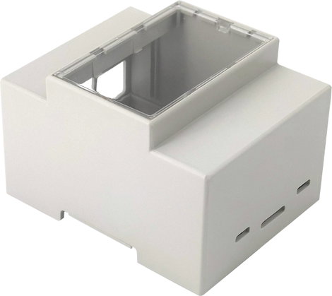 Joy-it rb-case+07 SBC ház Alkalmas: Raspberry Pi Profilsínre szereléshez Szürke 3. kép