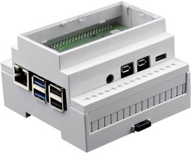 Camdenboss CBRPI-DR-4-CLR-CON SBC ház Alkalmas: Raspberry Pi Profilsínre szereléshez Fehér