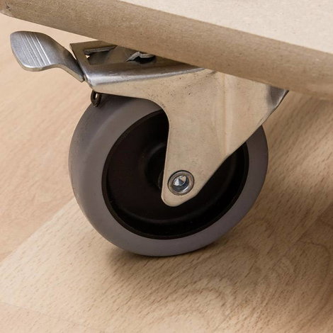 Meister Werkzeuge 0821390 Roller Fa Terhelés (max.): 200 kg 590 mm x 290 mm Görgők száma 4 2. kép