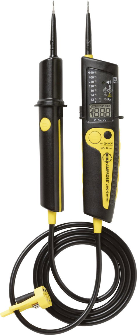 Kétpólusú feszültségvizsgáló CAT III 1000 V, CAT IV 600 V, LCD/LED, Beha Amprobe 2100-GAMMA 3. kép