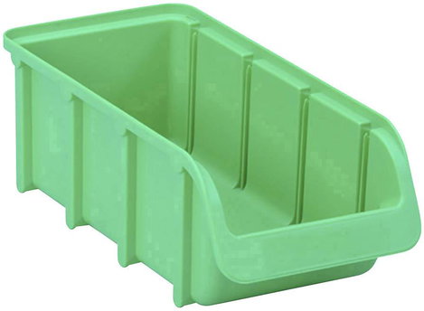 Hünersdorff 682400 Nyitott tárolódobozok (Sz x Ma x Mé) 215 x 100 x 75 mm Zöld 1 db