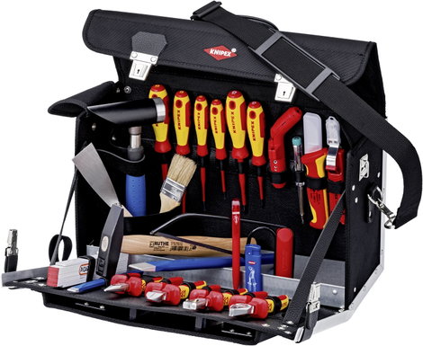 Szerszámos táska tartalommal, Knipex 00 21 02 EL