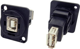 XLR adapter USB 2.0 B aljzat és USB 2.0 A aljzat Adapter, beépíthető CP30207N CP30207N Cliff Tartalo
