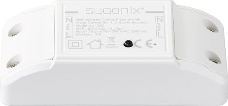 App vezérelt WiFi-kapcsoló, beltéri, 2300 W, Sygonix SY-3822412 4. kép