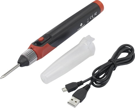 Akkus forrasztópáka 30 W 100...600 °C, Toolcraft LWK-123 6. kép