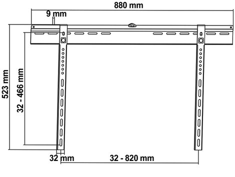 My Wall HE2-3AL TV fali tartó 94,0 cm (37) - 177,8 cm (70) Merev 2. kép