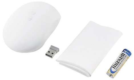 Renkforce WLAN egér Rádiójel vezérlésű Optikai Fehér 4 Gombok 1300 dpi Fröccsenő víz ellen védett 4. kép