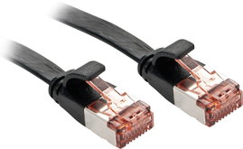LINDY 47575 RJ45 Hálózati kábel, patchkábel CAT 6 U/UTP 10.00 m Fekete Védővel 1 db