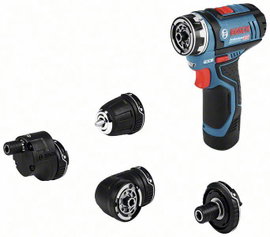 Bosch Professional Bosch 06019H3000 Akkus fúrócsavarozó 12 V Lítiumion 2. akkuval, Töltővel, Tartozé