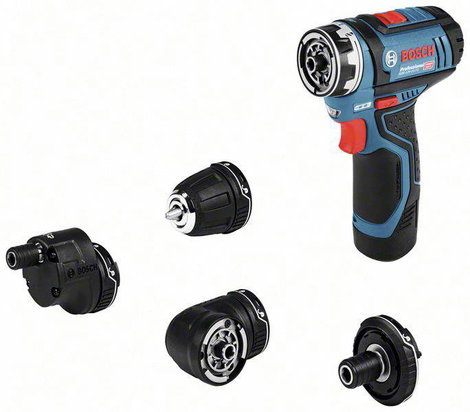 Bosch Professional Bosch 06019H3000 Akkus fúrócsavarozó 12 V Lítiumion 2. akkuval, Töltővel, Tartozé