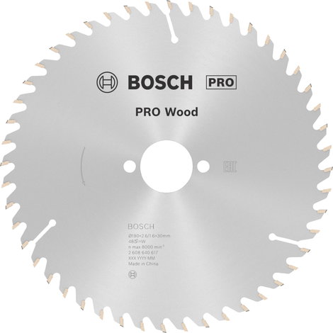 Bosch Accessories Optiline 2608640617 Keményfém körfűrészlap 190 x 30 x 2.6 mm Fogak száma (collonké