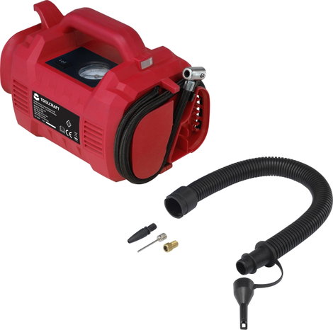 Akkus kompresszor 10 bar 20 V, Toolcraft KLK-118 TAWB-200 TO-6448041 10. kép