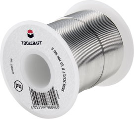 Ólommentes forrasztóhuzal 1 mm 100 g Sn99.Cu0,7, Toolcraft TO-6481263