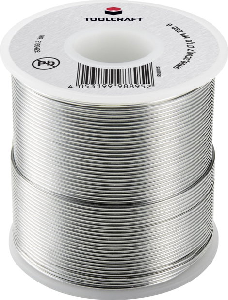 TOOLCRAFT Forrasztóón, ólommentes Tekercs Sn99,3Cu0,7 ROL1 250 g 1 mm 3. kép