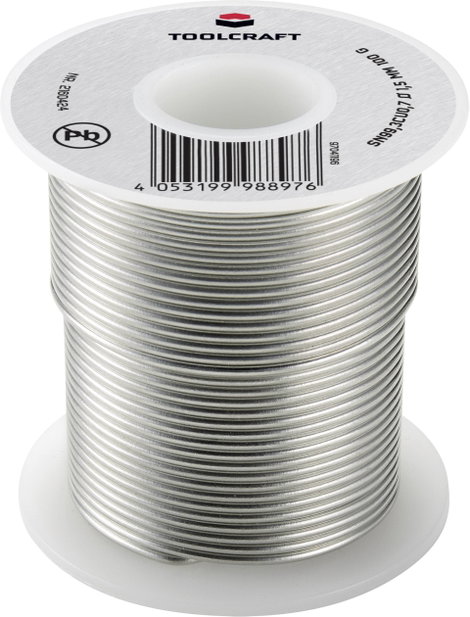 TOOLCRAFT Forrasztóón, ólommentes Tekercs Sn99,3Cu0,7 ROL1 100 g 1.5 mm 3. kép