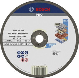 Bosch Accessories Bosch Power Tools 2608602766 Vágótárcsa, egyenes 180 mm 1 db