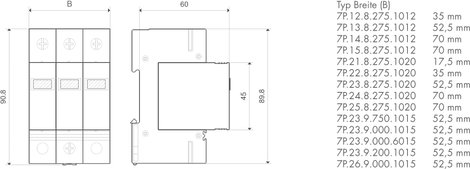 Finder 7P.25.8.275.1020 7P.25.8.275.1020 Túlfeszültségvédő-levezető 20 kA 1 db 3. kép