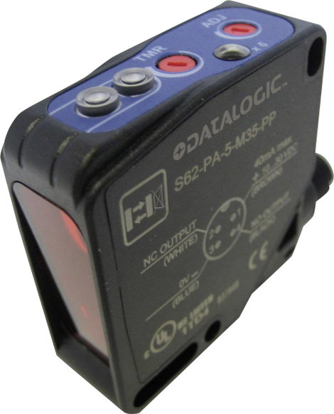 Datalogic Reflexiós fényszkenner S62-PL-5-M01-PP 956211130 háttér kikapcsolás, trimmer 10 - 30 V/DC
