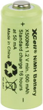Lady akku N, NiMH, 1,2V 500 mAh, Xcell X500NH, N, LR1, LR01, E90, LR1-N, LR1/E90, 4001, AM5, KN bélyegkép