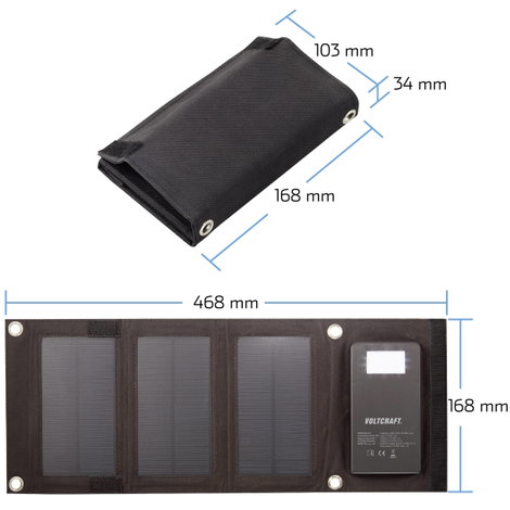 Napelemes akkutöltő és powerbank 4000 mAh, Voltcraft SL-4F 14. kép