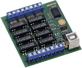 Deditec USB-RELAIS-8_A USB-RELAIS-8_A Kimeneti modul USB Relé kimenetek száma: 8