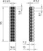 OBO Bettermann 2056070 Sorkapocs hajlékony: - merev: 4-4 mm² Pólusszám: 12 1 db Fehér 2. bélyegkép