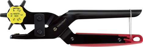 TOOLCRAFT TO-6425610 Revolver lyukasztó fogó 2 mm, 2.5 mm, 3 mm, 3.5 mm, 4 mm, 4.5 mm 230 mm 1 db 3. kép