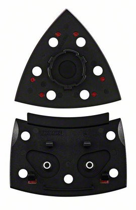 Csiszolólemez PSM 200 AE-hez, 2 részes, háromszög, SDS, 102 x 92 mm, tépőzáras. Bosch 2 609 256 D20