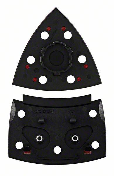 Csiszolólemez PSM 200 AE-hez, 2 részes, háromszög, SDS, 102 x 92 mm, tépőzáras. Bosch 2 609 256 D20