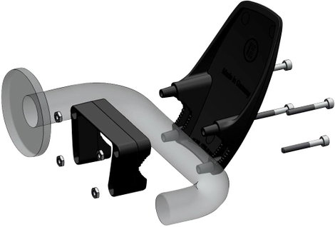 Kéz nélküli ajtónyitó kilincsre, 71 x 105 x 78 mm, szürke, Clean 4 Health 953.0000 5. kép