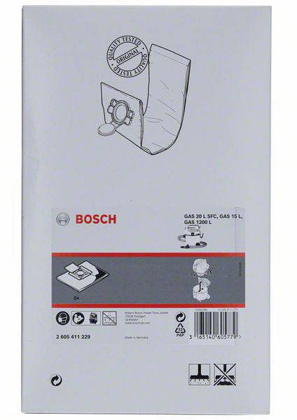 Filc szűrőzsák - für GAS 20 L Bosch 2 605 411 229 2. kép
