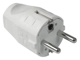 Bachmann 910.200 Védőérintkezős dugó Műanyag 250 V Fehér IP20, IP44