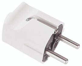 Bachmann 910.170 Védőérintkezős dugó Műanyag 250 V Fekete IP20