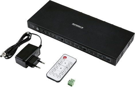 4x2 portos HDMI switch audio extraktorral 3840x2160px SpeaKa Professional 5. kép
