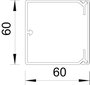 OBO Bettermann 6191193 Kábelcsatorna (H x Sz x Ma) 2000 x 60 x 60 mm 1 db Tiszta fehér 2. bélyegkép