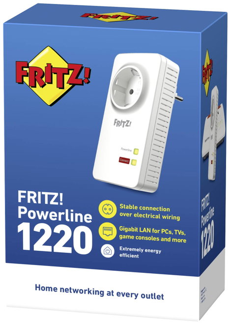 AVM FRITZ!Powerline 1220 Powerline önálló adapter 20002736 1200 MBit/s 4. kép