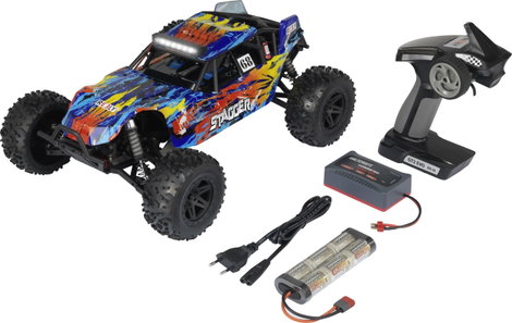 RC elektromos modellautó készlet Buggy 4WD 100% RtR 2,4 GHz 1:10, Reely Stagger Brushed 4. kép