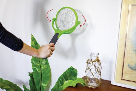 Gardigo Fly Swatter 90° Bzzz 25164 Áramrács Légycsapó (H x Sz x Ma) 445 x 228 x 28 mm Fekete, Zöld 1 2. kép