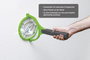 Gardigo Fly Swatter 90° Bzzz 25164 Áramrács Légycsapó (H x Sz x Ma) 445 x 228 x 28 mm Fekete, Zöld 1 5. bélyegkép
