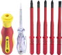 TOOLCRAFT 2236585 Cserélhető penge 18 részes Egyeneshornyú, Külső kerek hatlap (TX), Kereszthornyú P 13. bélyegkép