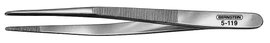 Nikkelezett ékszerész csipesz lekerekített heggyel, 140 mm, Bernstein 5-119