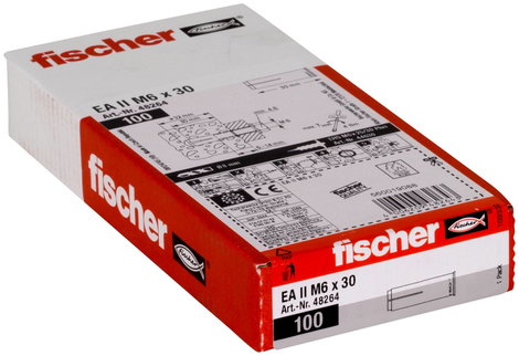 Fischer EA II M 6 x 30 Beütős horgony 30 mm 8 mm 48264 100 db