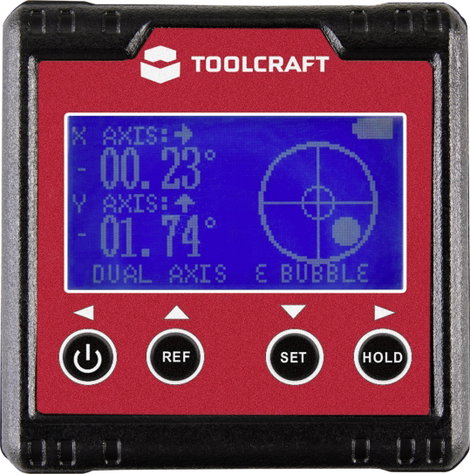 Digitális szögmérő 360°, Toolcraft TO-6547356 2. kép