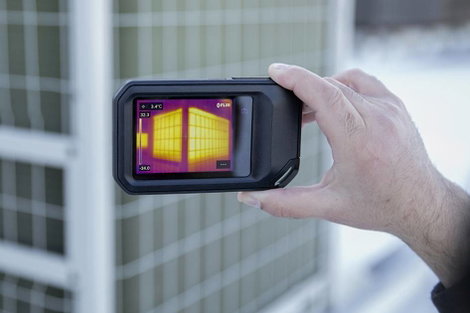 Hőkamera beépített kamerával -20 ... +400 °C 8,7 Hz MSX, beépett LED-es lámpa, WiFi, FLIR C5 11. kép