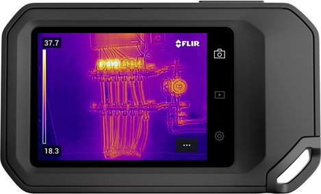 Hőkamera beépített kamerával -20 ... +400 °C 8,7 Hz MSX, beépett LED-es lámpa, WiFi, FLIR C5 3. kép