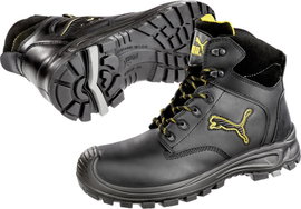 PUMA Borneo Black Mid 630411-44 Biztonsági csizma S3 Cipőméret (EU): 44 Fekete, Sárga 1 db