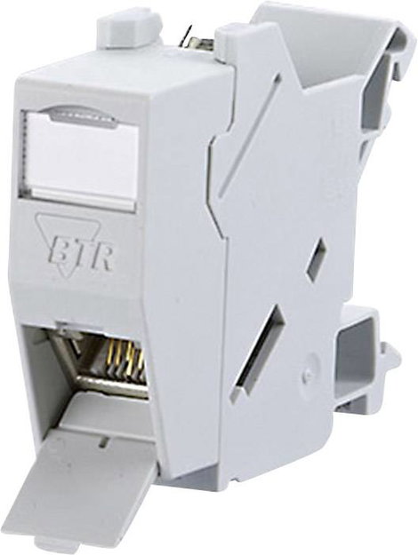 Kalapsínes hálózati csatlakozódoboz CAT 6 fényes szürke (RAL 7035), Metz Connect 1309426003-E