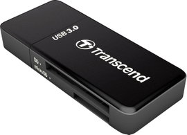 Transcend RDF5K Külső memóriakártya olvasó USB 3.2 (1. generáció) (USB 3.0) Fekete